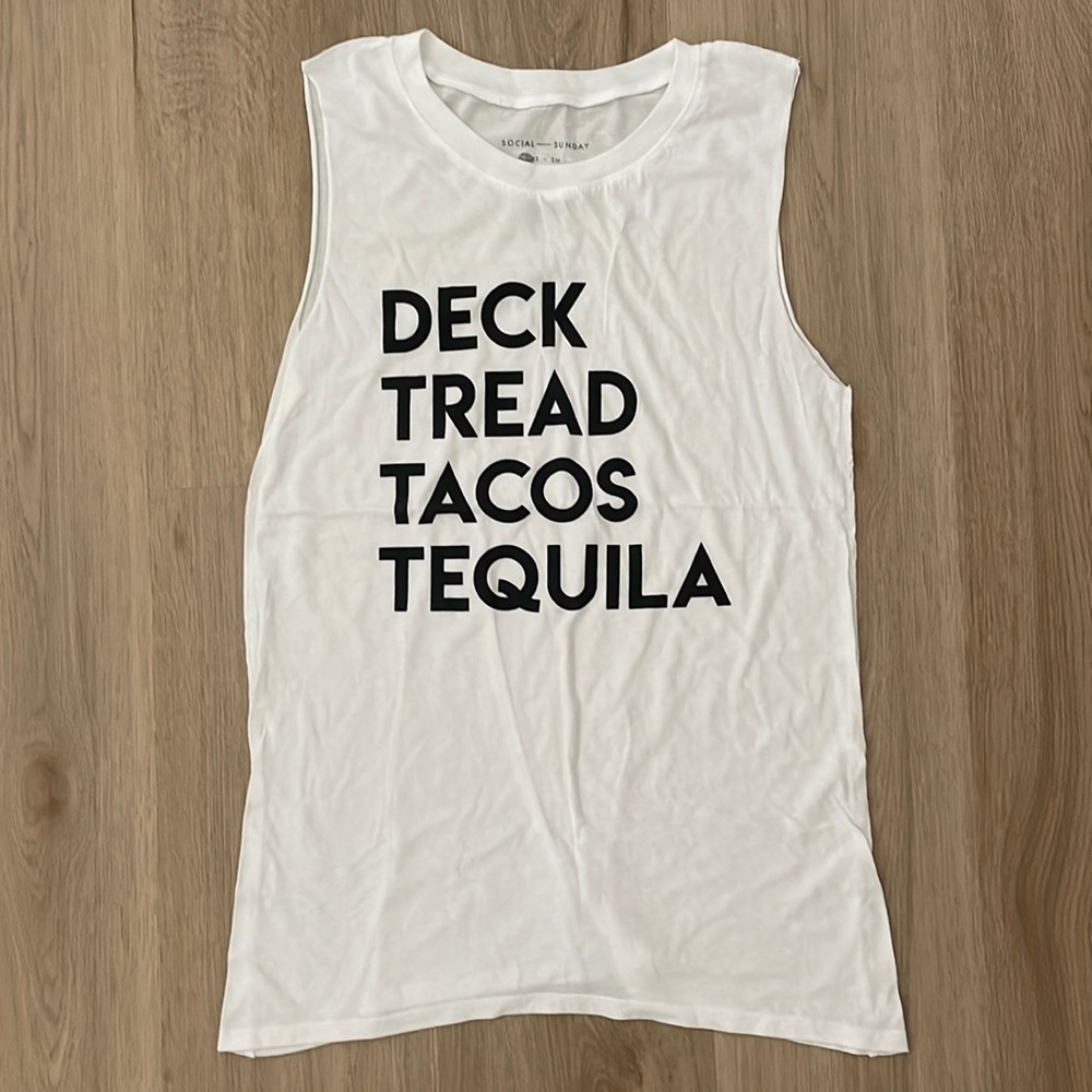 Tread tank top; size: XS/S; never worn